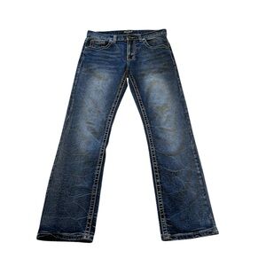 True Luck Bootcut Jeans | Distressed Wash | Size [30x30]